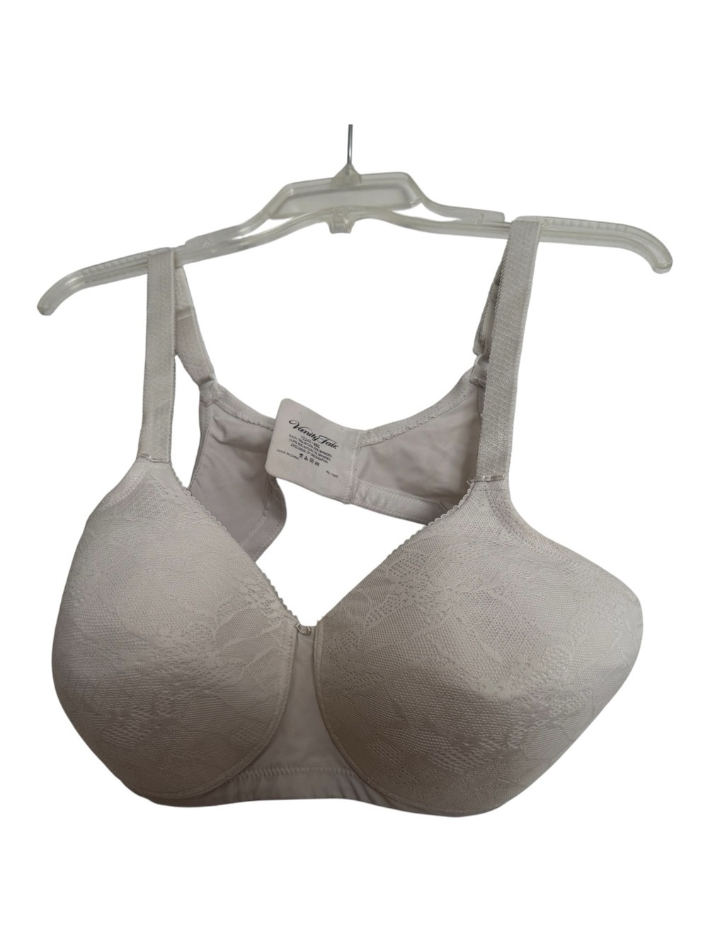 Vanity Fair White Lace- Wireless Bra